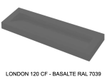 Plan vasque, bassin incliné grand taille 120 cm : L 130 à 201 x P 40 à 51 cm, finition lisse mate, 10 couleurs au choix, , résine Akrytan® teinté dans la masse, Livraison Offerte.